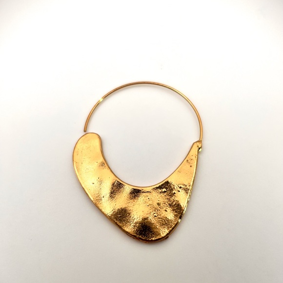 Anthro Carissa Crescent Hoop Earrings - Picture 5 of 6